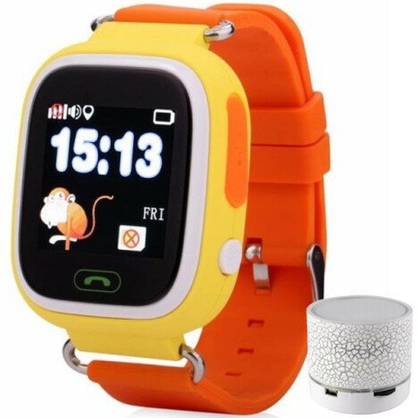 Ceas Smartwatch cu GPS Copii iUni Kid100, Touchscreen, Bluetooth, Telefon incorporat, Buton SOS, Por